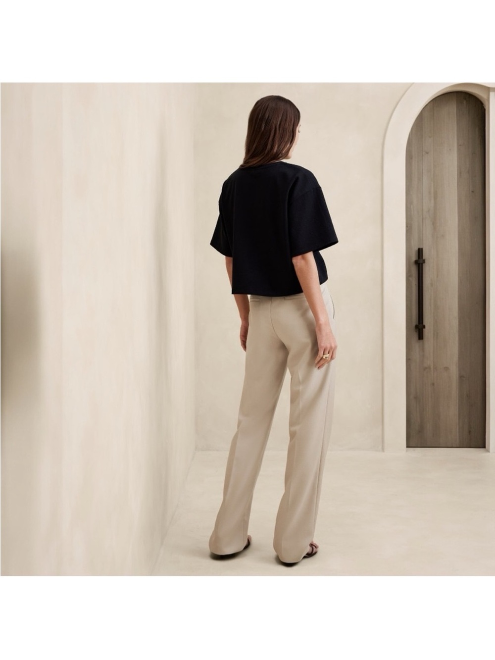 NWT Banana Republic Lido Italian Wool Pant - 4 LONG 🖥️3️⃣ - Picture 2 of 5